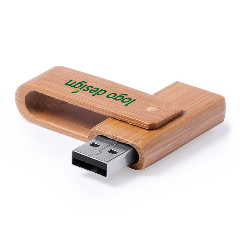 USB van bamboe hout