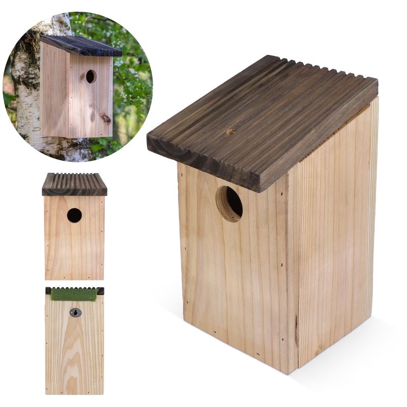 invoeren Buiten merk op Gecertificeerd houten vogelhuisje - Greengiving.nl