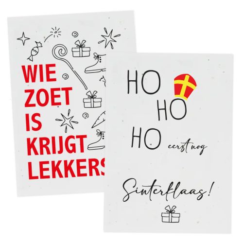 Groeipapier A6 sinterklaas | 200 gr./m2 - Afbeelding 1