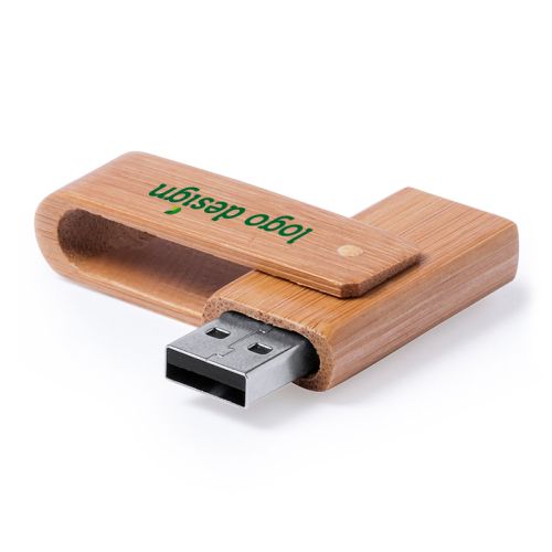 USB van bamboe hout - Afbeelding 1