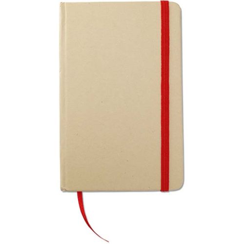 Gerecycled notitieboekje met elastiek -