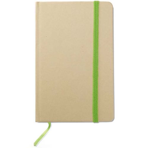 Gerecycled notitieboekje met elastiek -