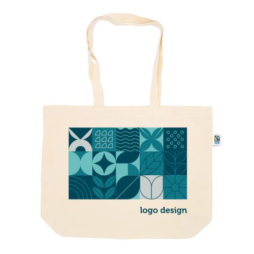 Shopper ecru XL | Fairtrade - Afbeelding 1